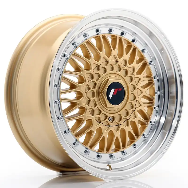 Nu rata Janta aliaj 16″ JR Wheels JR9 16×7,5 ET25 4×100/108 Gold w/ Machined Lip