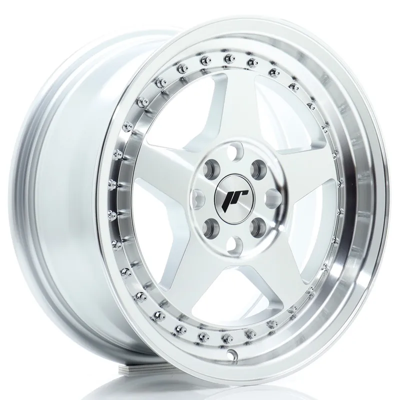 Janta aliaj 16″ JR Wheels JR6 16×7 ET35 4×100 Silver Machined Face Lichidare de stoc