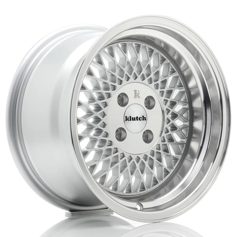 Reducere Janta aliaj 16″ Klutch SL1 16×8 ET15 BLANK Silver w/ Machined Lip