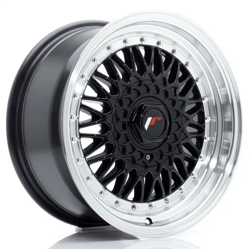 Bestseller Janta aliaj 16″ JR Wheels JR9 16×7,5 ET25 4×100/108 Gloss Black w/ Machined Lip