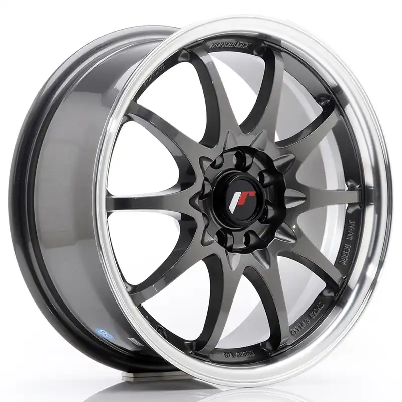 Janta aliaj 16″ JR Wheels JR5 16×7 ET30 4×100/108 Gun Metal w/ Machined Lip Ultima șansă