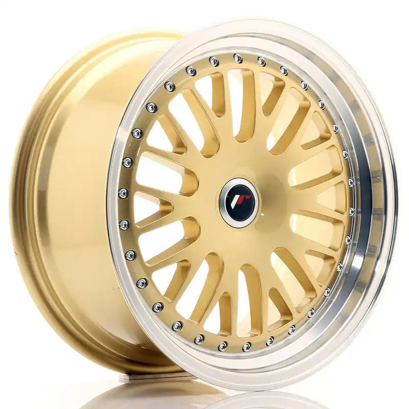 Doar azi Janta aliaj 17″ JR Wheels JR10 17×8 ET35 BLANK Gold w/ Machined Lip