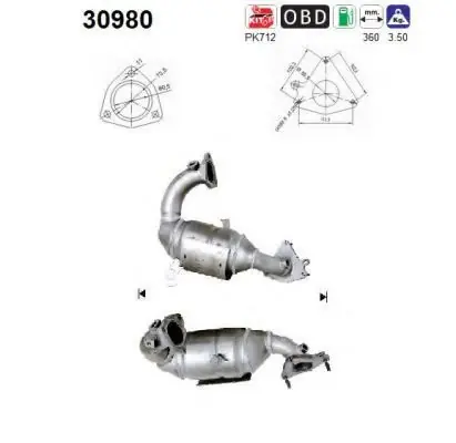 Catalizator Renault Laguna 2003-2018 Premium