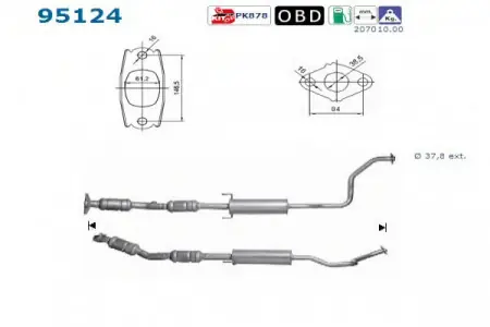 Catalizator Toyota Prius 2003-2009 Disponibil imediat