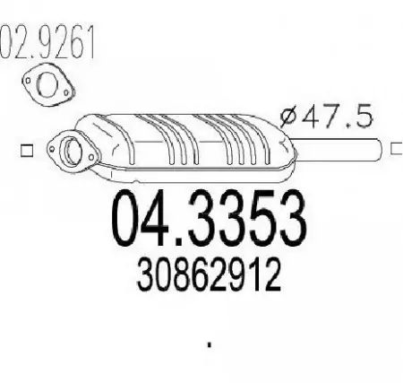 Catalizator Volvo S40 I 1995-2003 Preț mic