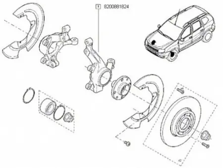 Portfuzeta stanga Dacia Duster cu ABS Livrare rapidă
