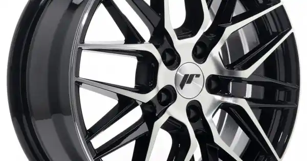 Livrare expres Janta aliaj JR Wheels JR28 17x7 ET40 5x114,3 Negru Lucios Diamond Cut