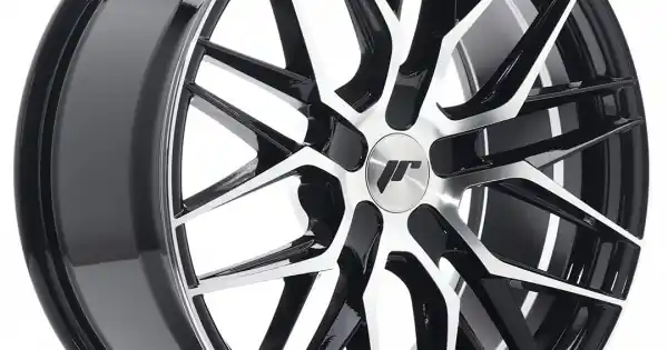 Janta aliaj JR Wheels JR28 19x8,5 ET20-40 5H BLANK Negru Lucios Diamond Cut Retur ușor