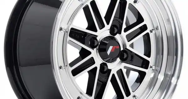 Janta aliaj JR Wheels JR31 15x7.5 ET20 4x100 Negru Lucios Diamond Cut Retur gratuit
