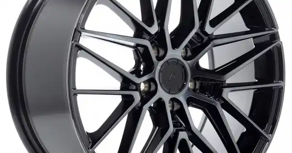 Plată sigură Janta aliaj JR Wheels JR38 18x8 ET42 5x112 Negru Machined w/Tinted Face