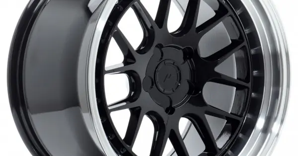 Janta aliaj JR Wheels JR40 18x10,5 ET15-22 5H BLANK Negru Lucios w/Buza polisata Reducere specială