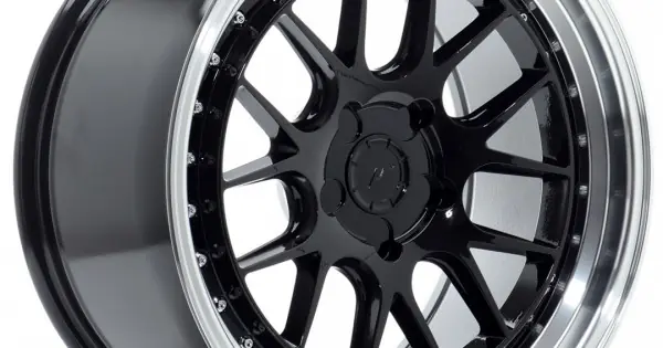 Janta aliaj JR Wheels JR40 18x9,5 ET15-35 5H BLANK Glossy Negru w/Buza polisata Ofertă specială