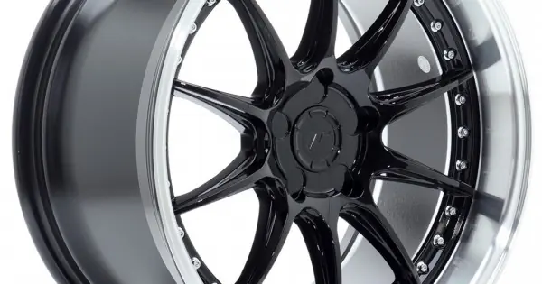 Janta aliaj JR Wheels JR41 18x9,5 ET15-35 5H BLANK Glossy Negru w/Buza polisata Livrare expres