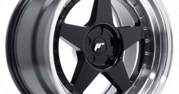 Janta aliaj JR Wheels JR6 18x10 ET0-25 5H BLANK Negru Lucios w/Buza polisata Preferatul clienților