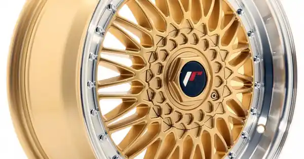 Janta aliaj JR Wheels JR9 17x7,5 ET35 4x100/114 Auriu w/Buza polisata Ofertă de sezon