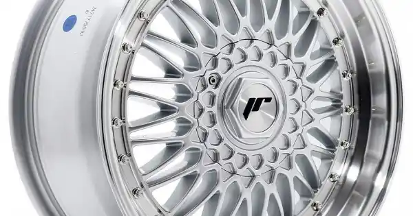 Nu rata Janta aliaj JR Wheels JR9 17x7,5 ET35 5x112/120 Argintiu w/ Buza polisata+Argintiu Rivets