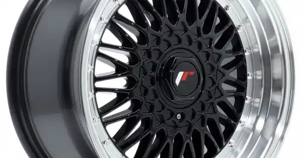 Janta aliaj JR Wheels JR9 17x8,5 ET20 4x100/108 Negru Lucios w/Buza polisata Lichidare de stoc