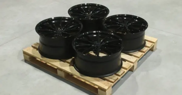 Ieftin Set jante aliaj JR37 20x9 ET32 + 20x10 ET45 5x112 Negru Lucios