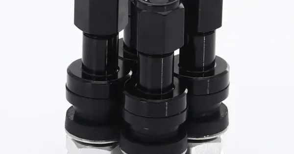 Set Valve aluminiu JR v2 - negru + logo Disponibil imediat