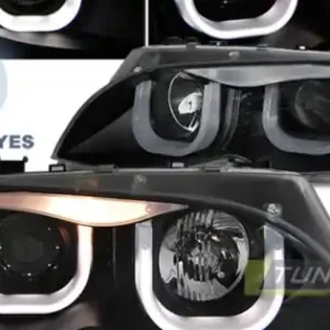 Vezi acum Faruri Angel Eyes 3D negru compatibil cu BMW E46 09.01-03.05 S/T negru