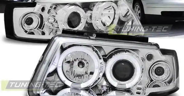 Faruri Angel Eyes crom compatibil cu VW PASSAT B5 3B 11.96-08.00 Comandă acum