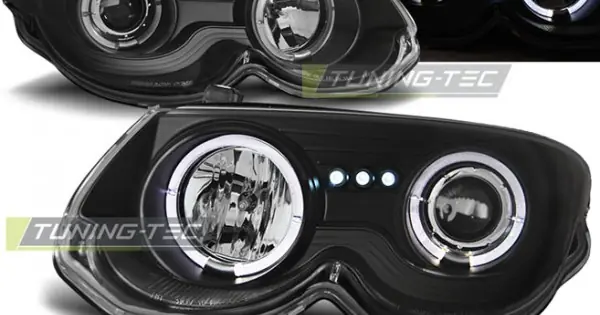 Faruri CHRYSLER 300 M 99-04 Angel Eyes negru Chilipir