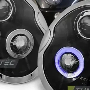 Ultima șansă Faruri cu Angel Eye pe fundal negru compatibil cu BMW MINI (COOPER) 01-04