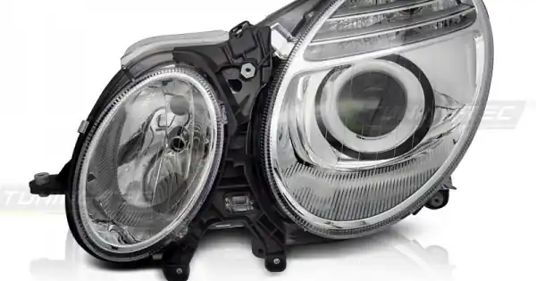 Faruri crom parte stanga TYC compatibil cu MERCEDES W211 06-09 Ofertă limitată