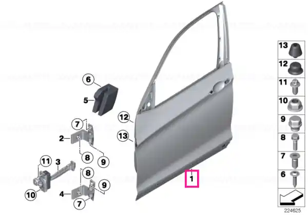 Door front left - BMW Popular