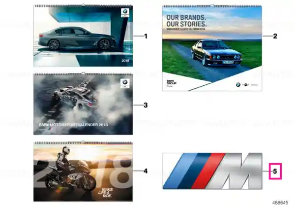BMW M wall calendar E-COM SINGLE PA Cumpără acum