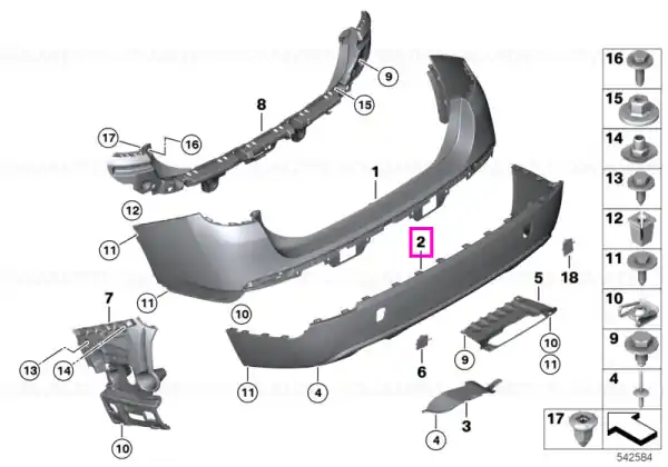 Difuzor bara protectie spate X Line, negru, PDC - BMW X1 E84 Livrare gratuită
