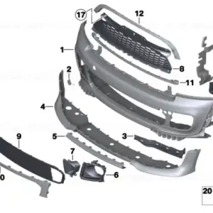 Air duct, right - BMW - Mini Retur gratuit