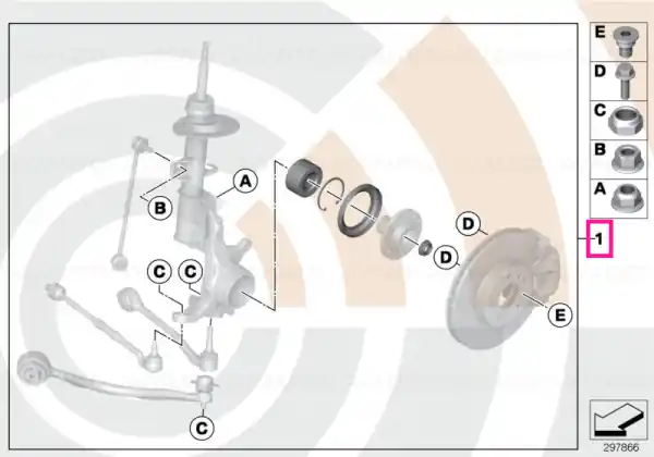 Reducere extra Service kit, wheel bearing, front VALUE LINE - BMW