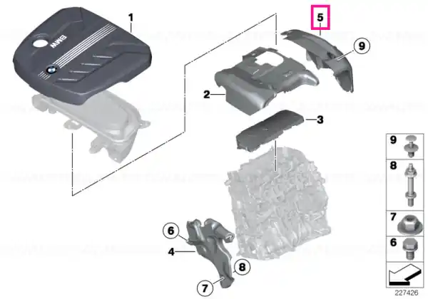 Reducere de preț Capac acustic spate - BMW