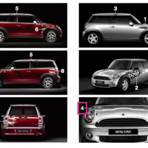 Adhesive film, hood right FUNKY - BMW - Mini Mai ieftin