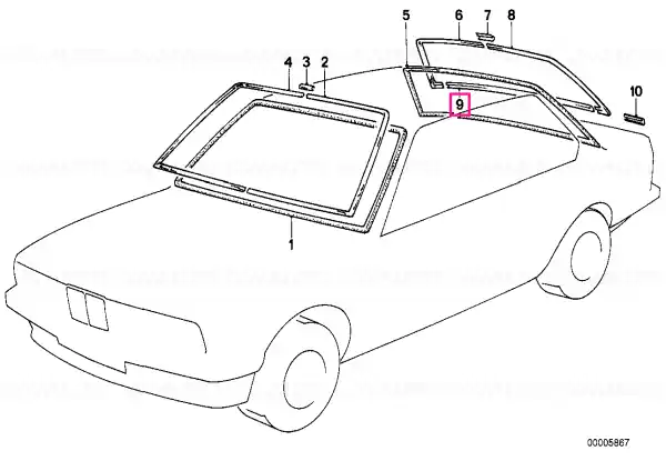 Cel mai vândut Decorative frame bottom SCHWARZ - BMW