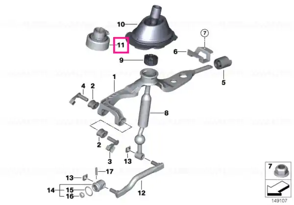 Vibration absorber F = 28,5 HZ - BMW Doar azi