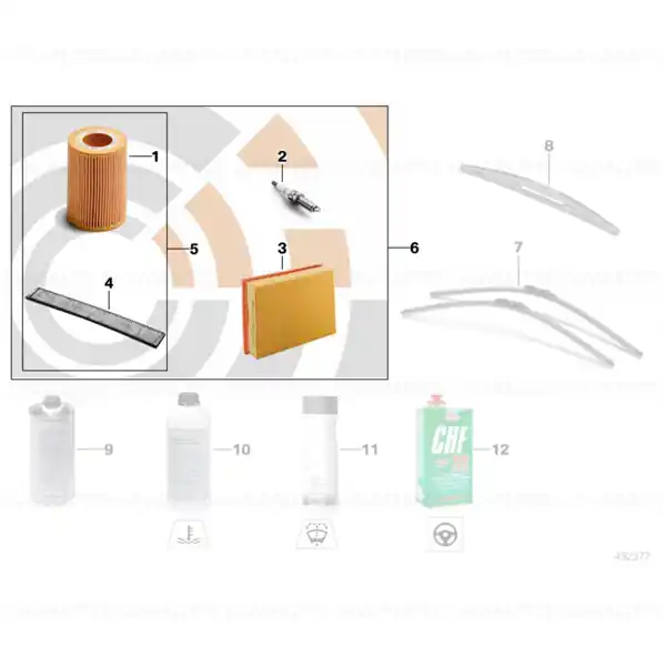 Kit de revizie II Value Parts BMW Seria 3 - 320i, 325i, 325xi, 330i, 330xi; X3 - 2.5i, 3.0i - USA Plată sigură