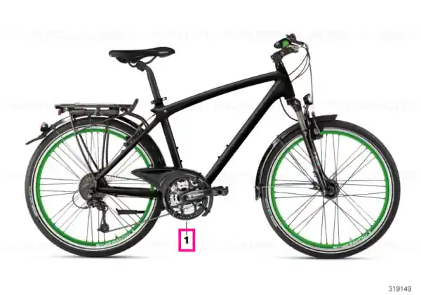 BMW touring bike II BLACK/GREEN/L Livrare rapidă