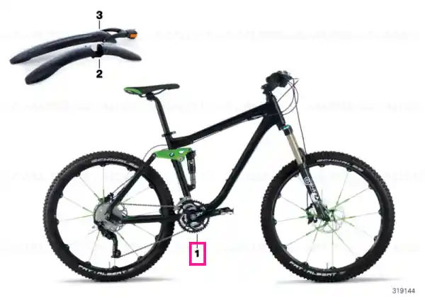 Bicicletă MTB All Mountain BLACK/GREEN/M - BMW Livrare gratuită