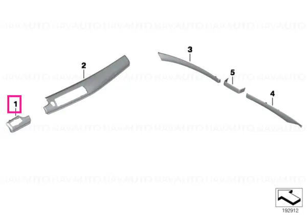 Garnitura panou bord lemn Fineline natural stânga - BMW Ofertă limitată