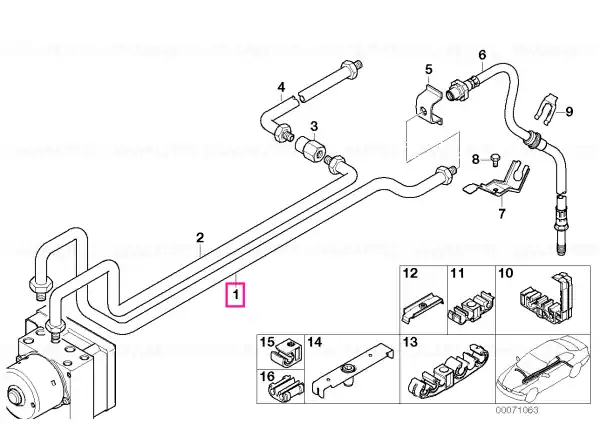 Expediere rapidă Tub M10/M12-3629MM - BMW