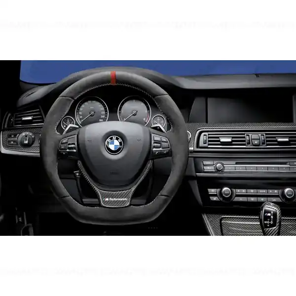 Volan "BMW M Performance", alcantara - BMW Seria 5 F07 F10 F11, Seria 6 F06 F12 F13 Ieftin