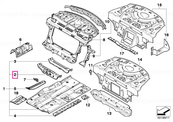 Chilipir Left front seat console - BMW