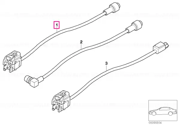 Retur ușor Cablu antenă audio/video 1520MM - BMW