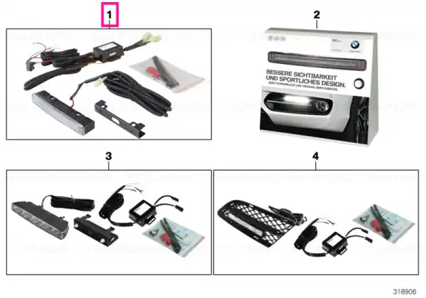 BMW daytime running lights LED LICHTLEITER Chilipir