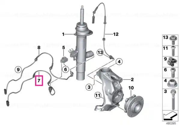 Chilipir Fir adaptor pentru senzor - BMW