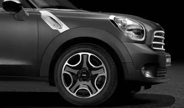 Reducere extra Janta aliaj usor - 5-Hole Black Star 138 - Bicolor Negru/Argintiu (Jet Black / Bright Turned) - 7Jx17 ET:50 - Mini Countryman R60, Paceman R61