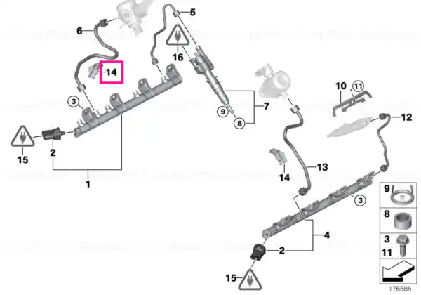 Doar azi Damping element - BMW