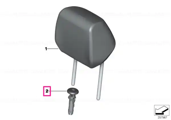 Guide, headrest OYSTER - BMW Bestseller